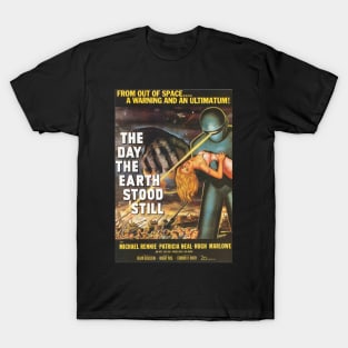 Classic Science Fiction Movie Poster - The Day The Earth Stood Still T-Shirt